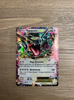 (RARE) Pokemon TCG Rayquaza EX XY69 Promo Holo English Dragon Card - Image 2