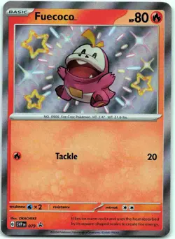 Fuecoco Promo SV: Scarlet & Violet Promo Cards SVP Fire Holofoil 079 2023 NM - Image 1