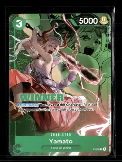 One Piece Card Game Yamato One Piece Promotion Cards PR • P-008 Winner - Image 1