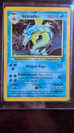 Gyarados 7/130 Holo Pokemon Card 100 HP Near Mint YC4 - Image 1
