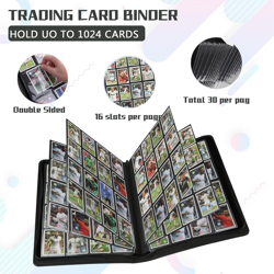 1024 Pocket Card Binder,16 Pocket Trading Card Binder，Side Loading Collectible C - Image 4