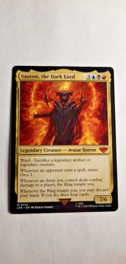 MTG Sauron, the Dark Lord 0224 - Mythic - Excellent/Lightly Played - Image 1