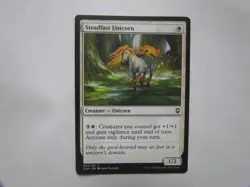 Steadfast Unicorn x4 4x Baldur's Gate White COM Creature Unicorn 1/2 44/361 MTG - Image 2