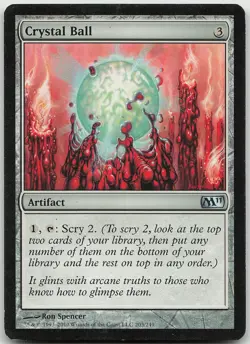 Crystal Ball 203 Uncommon Magic 2011 (M11) LP/MP MTG - Image 1