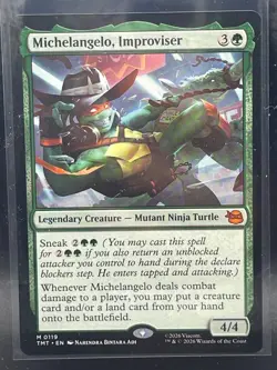 MTG - Teenage Mutant Ninja Turtles - Michelangelo, Improviser Mythic- TMT M 0119 - Image 1