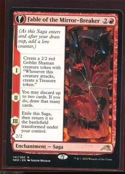 Fable of the Mirror-Breaker Rare Ex/NM Kamigawa Neon Dynasty Magic the Gathering - Image 1