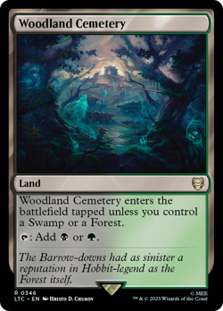 MTG - Woodland Cemetery [The Lord of the Rings: Tales of Middle-Earth Commander] - Image 1