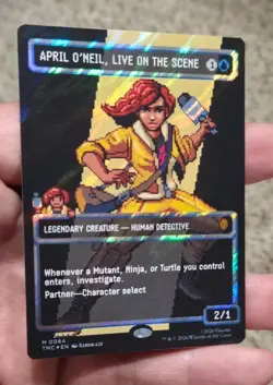 APRIL O'NEIL, LIVE ON THE SCENE SURGE FOIL - TEENAGE MUTANT NINJA TURTLES MTG - Image 1