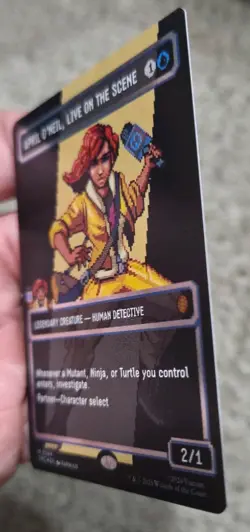 APRIL O'NEIL, LIVE ON THE SCENE SURGE FOIL - TEENAGE MUTANT NINJA TURTLES MTG - Image 3