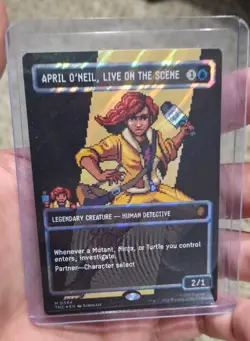 APRIL O'NEIL, LIVE ON THE SCENE SURGE FOIL - TEENAGE MUTANT NINJA TURTLES MTG - Image 5