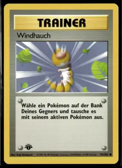 1999 Pokemon Classic - Base Set 1st Edition GERMAN Windhauch Trainer #93 - Image 1