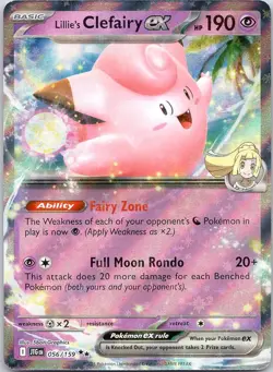 Lillie's Clefairy ex 056/159 Double Rare Journey Together Pokemon Near Mint - Image 1