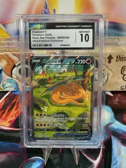 Pokemon Charizard V UPC Promo CGC GEM MINT 10 - Image 1