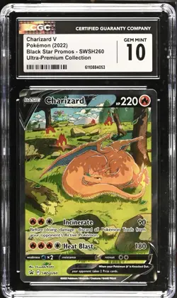 Pokemon Charizard V UPC Promo CGC GEM MINT 10 - Image 3