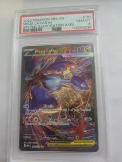 2025 POKEMON MEG EN-MEGA EVOLUTION #181 MEGA LATIAS EX PSA 10 - Image 1