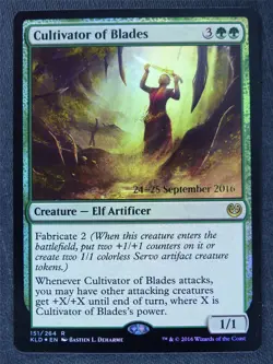 Cultivator of Blades Promo Foil - Mtg Magic Cards #YA - Image 1