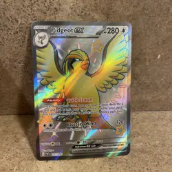 Pidgeot ex 221/091 Double Rare Shiny Paldean Fates Full Art Pokemon TCG 2024 NM - Image 2