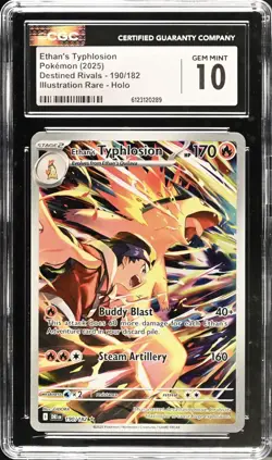 Pokemon Ethan’s Typhlosion IR Destined Rivals Scarlet & Violet CGC GEM MINT 10 - Image 1