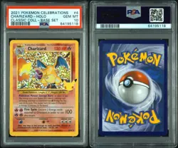 PSA 10 - 2021 Pokemon Celebrations Base Charizard Holo #4/102 - GEM MINT! - Image 3