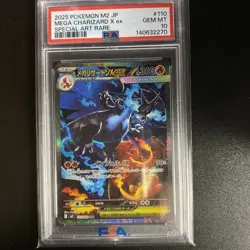 PSA 10 Mega Charizard X ex SAR 110/080 Inferno X M2 Japanese Pokemon 2025 - Image 1
