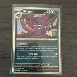 Pokemon Gengar POR 050/088 Holo Stage 2 Shadow 130 HP Mind Jack English 2026 - Image 1