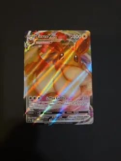 Eevee VMAX SWSH087 Black Star Promo Full Art Holo Pokemon TCG 2021 NM - Image 1