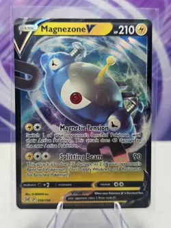 Magnezone V 056/196 Ultra Rare Lost Origin Pokemon TCG NM - Image 1