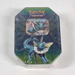 New Pokemon TCG Elemental Power Tin Vaporeon GX 820650806490 - Image 1