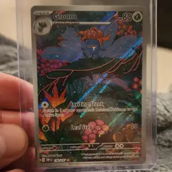 Pokemon Gloom 198/197 Obsidian Flames Illustration Rare Full Art Holo EN - Image 1