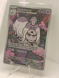 Pokemon Houndstone 145/132 Full Art Holo Me01 Mega Evolution Rare 140HP - Image 1