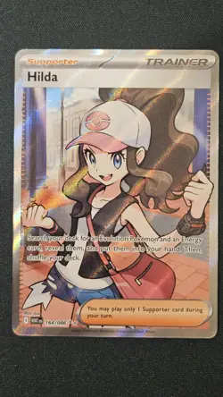 Pokemon TCG Hilda 164/086 Sv: White Flare Full Art Ultra Rare Holo English - Image 1