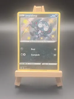 Pokemon TCG Impidimp Shining Fates SV083/SV122 Holo Shiny Holo Rare - Image 1