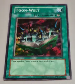 TOON-WELT #SRL-G076 Super Rare Karte B Yu-Gi-Oh Spell Ruler 2003 DE Mint Vintage - Image 1