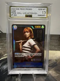 Nami One Piece Premium Card Collection Live Action Netflix Edition P-053 AGS 10 - Image 1