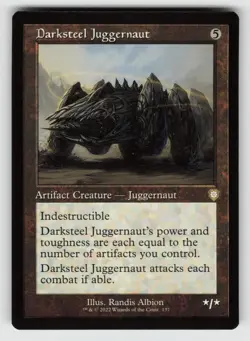 MP-01 Played Darksteel Juggernaut (Retro Frame) 137 Commander: The Brothers' War - Image 1