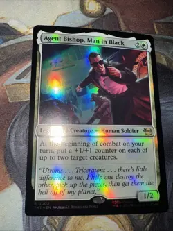 Agent Bishop, Man in Black FOIL #0002 Teenage Mutant Ninja Turtles MTG NM ENG - Image 1