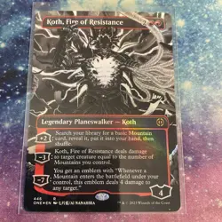 Koth, Fire of Resistance (FOIL) x1 - MTG Phyrexia: All Will Be One ONE #446 - Image 1