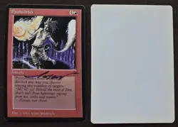 SIGNED MtG Magic Anson Maddocks Artist Proof _ Legends _ PYROTECHNICS _ VHTF! - Image 1