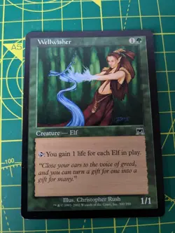 MTG - Wellwisher x1 - Onslaught - Green - Elf - Excellent - Image 1