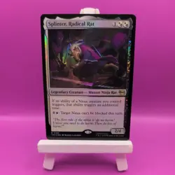 MTG Splinter, Radical Rat 0169 Teenage Mutant Ninja Turtles M/NM Foil - Image 1