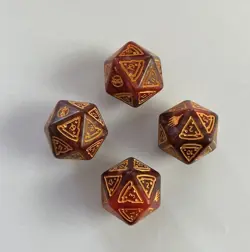 MTG X4 Teenage Mutant Ninja Turtles D20 Dice Pizza Life Counters New - Image 1