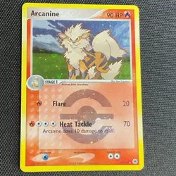 Pokemon Arcanine 18/112 EX FireRed & LeafGreen Rare Reverse Holo (Swirl) - Image 1