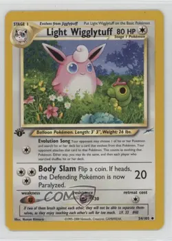 Light Wigglytuff 1st Ed. Pokemon Neo Destiny #54 2002 - Image 1