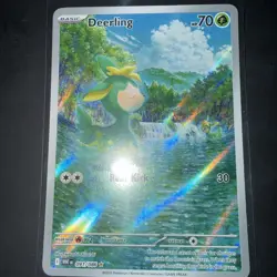 Pokemon TCG Deerling Illustration Rare White Flare English Card 091/086 - Image 1