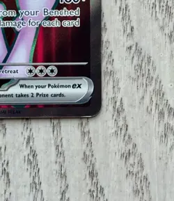 Team Rocket’s Mewtwo ex 213/182 Ultra Rare Pokemon Card NM - Image 3