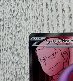 Team Rocket’s Mewtwo ex 213/182 Ultra Rare Pokemon Card NM - Image 4