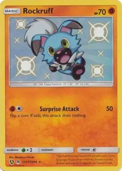 Rockruff - SV23/SV94 - Shiny Holo Rare NM, English Pokemon Hidden Fates - Image 1