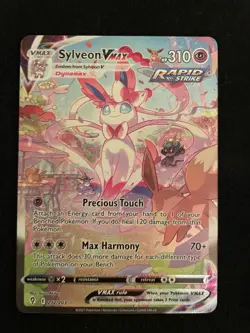 Sylveon VMAX (Alternate Art Secret) 212/203 SWSH07: Evolving Skies Holo - Image 1