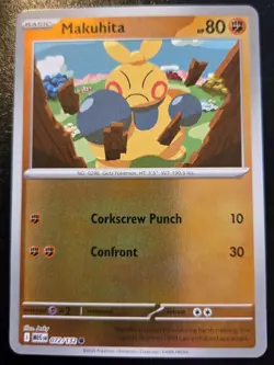 Makuhita 072/132 Reverse Holo Common Mega Evolution Pokemon TCG - Image 1