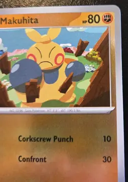 Makuhita 072/132 Reverse Holo Common Mega Evolution Pokemon TCG - Image 3